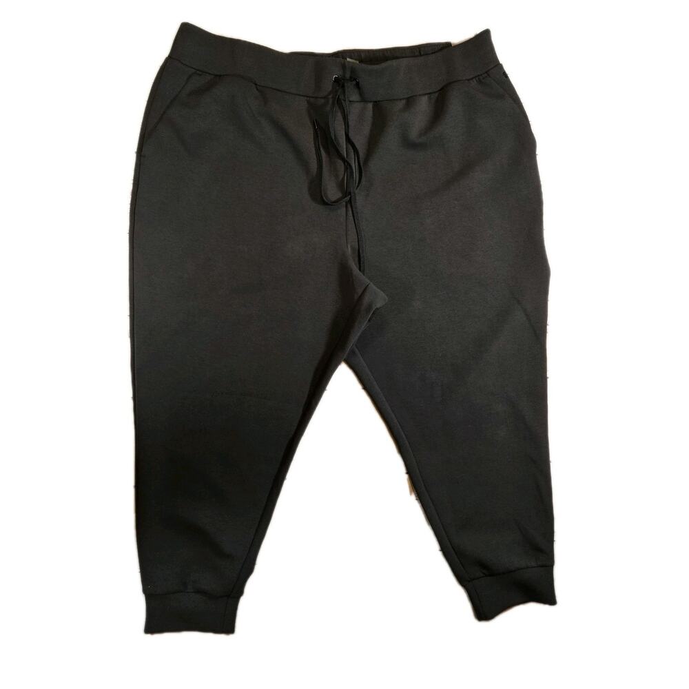 Calia Women’s Soft Scuba High Rise Jogger Pure Black Size 3X Sweatpant NWT